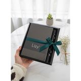 Adalinhome Lizy Deri Dokulu Şık Defter & Kalem Seti – 14X20CM - Kahverengi