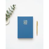 Adalinhome Lizy Süet Dokulu Çizgili Defter – Günlük ve Not Defteri / 14X20 Cm/ 168 Yaprak - Lacivert