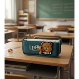 Adalinhome Lucky Bear Okul Kalem Çantası - Yeşil
