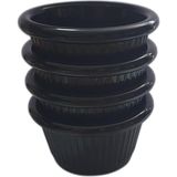 Adalinhome Polikarbon Kırılmaz Sosluk / Reçellik /minimal Kase 4'lü - Siyah