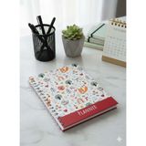 Adalinhome Spiral Haftalık Aylık Planlayıcı Defter | Stickerlı Organizer | Ajanda & Günlük Plan Defteri - Kırmızı