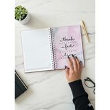 Adalinhome Spiral Haftalık Aylık Planlayıcı Defter | Stickerlı Organizer | Ajanda & Günlük Plan Defteri - Yeşil