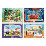 Adam Games 35 Parça Frame Puzzle 4'lü Set