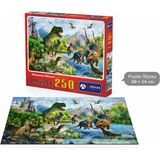 Adam Games Dinozorlar Dünyası 250 Parça Yapboz Puzzle