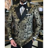 Adam Tailor Italyan Kesim Erkek Ceket Pantolon Damatlık Set Siyah T7478 - 50