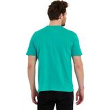 Adams Erkek Basic Baskısız Logolu Kısa Kol Tişört - 2XL - Aquamarine