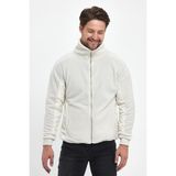 Adams Erkek Fermuarlı Polar Hırka - Ekru