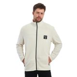 ADAMS Erkek Polar Sweatshirt, Fermuarlı Yaka, Standart Fit, Günlük, Spor (Ekru, M)