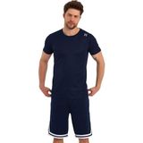 Adams Erkek Polyester Lacivert Beyaz Şeritli Basketbol Şort