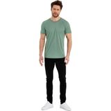 Adams Erkek Spor Reflektör Baskılı Polyester Tişört - Açık Yeşil