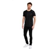 Adams Erkek Spor Reflektör Baskılı Polyester Tişört - Siyah