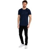 Adams Erkek Spor Reflektör Baskılı Polyester Tişört - XL - Lacivert
