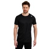 adams Erkek Spor Reflektör Baskılı Polyester TişörtErkek Spor Reflektör Baskılı Polyester Tişört (Siyah, S)