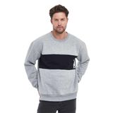 Adams Sportswear Erkek 3 İplik Oversize Sweatshirt (Grimelanj & Siyah, M)
