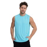 Adams Sportswear Erkek Spor Kolsuz T-Shirt, Reflektör Detaylı, Bisiklet Yaka (Mint, S)