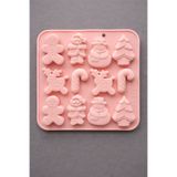 Adana Pasta Malzemeleri BT-269 YILBAŞI TEMALI SİLİKON KALIP 12 MODEL 16 X 16 CM