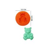 Adana Pasta Malzemeleri Hg-082 Oturan Ayıcık Silikon Kalıp 5.5cm