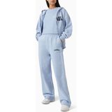 Adanola Varsity Straight-Leg Sweatpants In Organic Cotton - Mavi