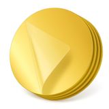 ADAPTOLL 4 Adet Kendinden Yapışkanlı Pleksi Ayna Levha, Kırılmaz Akrilik Duvar Aynası, Dekoratif ve Modern Yapıştırmalı Panel, Hafif Parlak Pleksi Duvar Dekoru, Ev ve Ofis (4, Gold, Yuvarlak 30x30)
