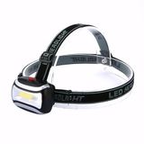 ADAPTOLL 500 Lümen Pilli LED Kafa Feneri – Şarjlı ve Ayarlanabilir Baş Bandı, Güçlü COB LED Kafa Lambası, Eller Serbest Kullanım, Kamp, Balıkçılık, Avcılık, Yürüyüş, Tamir vb Aktiviteler Kafa Işığı