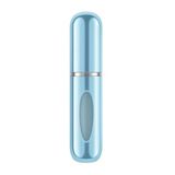 ADAPTOLL Mini Doldurulabilir Parfüm Şişesi – Taşınabilir Seyahat Boy Atomizer Cep Sprey Seti, Pompalı Dolum Kabı, Kompakt, Sızdırmaz ve Dayanıklı Tasarım (Modern, Açık Mavi)