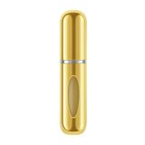 ADAPTOLL Mini Doldurulabilir Parfüm Şişesi – Taşınabilir Seyahat Boy Atomizer Cep Sprey Seti, Pompalı Dolum Kabı, Kompakt, Sızdırmaz ve Dayanıklı Tasarım (Modern, Gold)