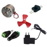 Adaptörlü Anahtarlı Soketli Basit Motor Deney Seti - Öğrenci Elektrik Devresi