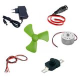 Adaptorlu Motor Pervane Anahtar Soketli Elektrik Deney Seti - Ogrenci Elektrik Devresi
