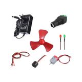 Adaptorlu Motor Pervane Buzzer Led Elektrik Deney Seti - Ogrenci Elektrik Devresi
