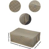 Adarya 3 Adet Çekyat-Baza Altı Hurç 60 x 40 x 22 - Krem