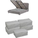 Adarya 5 Adet Bazaaltı Hurç 60X40X22 - Büyük Boy Baza Hurcu - Beyaz
