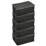 ADARYA HOME 5 Adet Büyük Boy Hurç-yorgan Hurcu 100x50x50(GRİ)