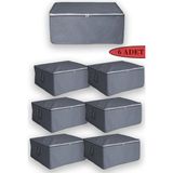Adarya Home 6 Adet - Büyük Boy Bazaaltı ve Çekyat Hurç 64 x 45 x 22 cm (Antrasit) - 64 x 45 x 22 CM
