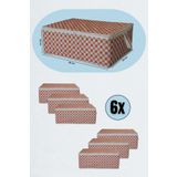 ADARYA HOME 6 Adet Kare Turuncu Renkli Hurç Büyük Boy - 65x45x22cm