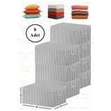 ADARYA HOME Büyük Boy Çizgili Hurç - 60x40x22 - 8 ADET
