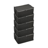Adarya Home Büyük Boy Yorgan Hurcu 5 Adet 100 x 50 x 50 Gri