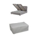 Adarya Home Çekyat Baza Tipi Hurç-Baza Alti Kazak-Yastik-Pike Saklama Hurcu 22 x 40 x 60 Beyaz