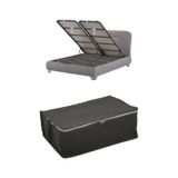 Adarya Home Çekyat Baza Tipi Hurç-Baza Alti Kazak-Yastik-Pike Saklama Hurcu 22 x 40 x 60 Gri