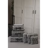 Adarya Home Zebra Desen Valiz Düzenleyici Bavul İçi Organizer Set 6'lı Beyaz