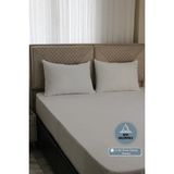 Adarya Örme Pamuk Fitted Full Kenar Sıvı Geçirmez Yatak Koruyucu Alez 160x200 - 160 x 200 cm - Beyaz