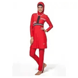Adasea 0015 Kırmızı Tamboy Full Lycralı Tesettür Mayo