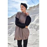 Adasea 251208 Siyah Keyla Uzun Kollu Tesettür Mayo