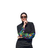Adasea 251227 Siyah Elise Uzun Kollu Tesettür Mayo