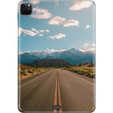 Adasena Apple iPad Pro 12.9" 4.nesil (MY2H2TU/A) Kılıf Tablet Için Desenli Silikon Kapak - California - 001-Renkli