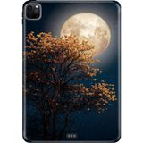 Adasena Apple iPad Pro 12.9" 4.nesil (MY2H2TU/A) Kılıf Tablet Için Desenli Silikon Kapak - Dolunay - 001-Renkli