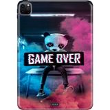 Adasena Apple iPad Pro 12.9" 4.nesil (MY2H2TU/A) Kılıf Tablet Için Desenli Silikon Kapak - Game Over - 001-Renkli