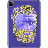 Adasena Apple iPad Pro 12.9" 4.nesil (MY2H2TU/A) Kılıf Tablet Için Desenli Silikon Kapak - Human - 001-Renkli