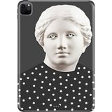 Adasena Apple iPad Pro 12.9" 4.nesil (MY2H2TU/A) Kılıf Tablet Için Desenli Silikon Kapak - Humangirl - 001-Renkli