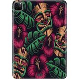 Adasena Apple iPad Pro 12.9" 4.nesil (MY2H2TU/A) Kılıf Tablet Için Desenli Silikon Kapak - Kabile - 001-Renkli