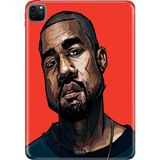 Adasena Apple iPad Pro 12.9" 4.nesil (MY2H2TU/A) Kılıf Tablet Için Desenli Silikon Kapak - Kanye - 001-Renkli